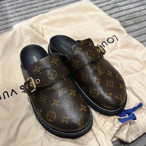 Louis Vuitton monogram clogs